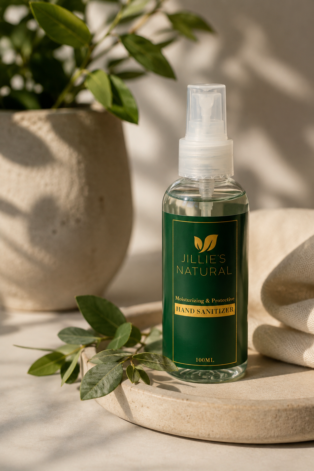 JILLIE'S NATURAL MOISURIZING HAND SANITIZER 100ml - Image 3