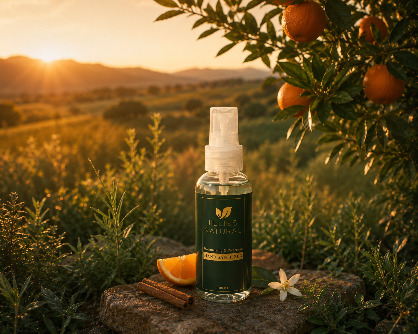 JILLIE'S NATURAL MOISURIZING HAND SANITIZER 100ml