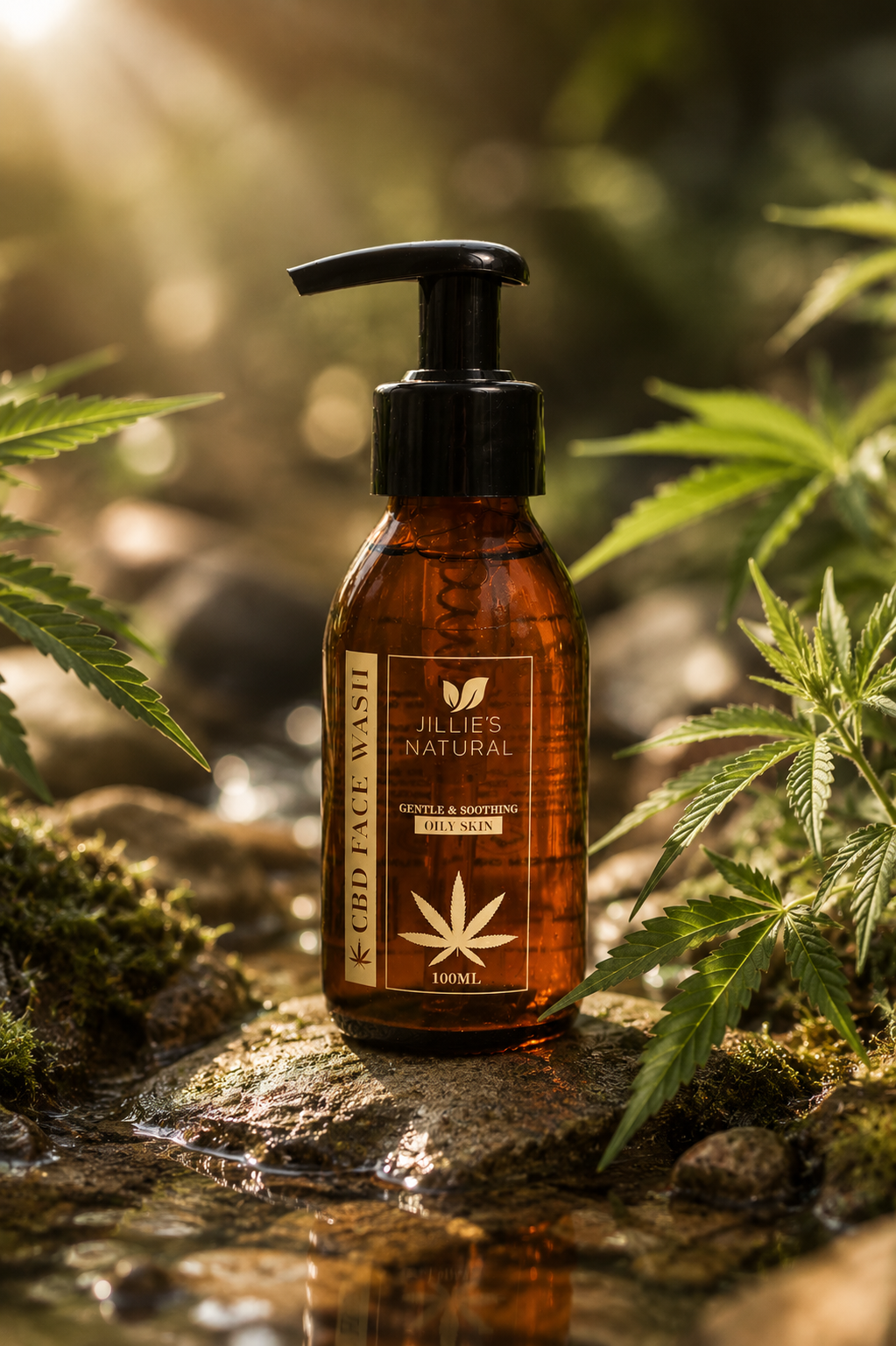 JILLIE'S NATURAL CBD FACE WASH DRY SKIN