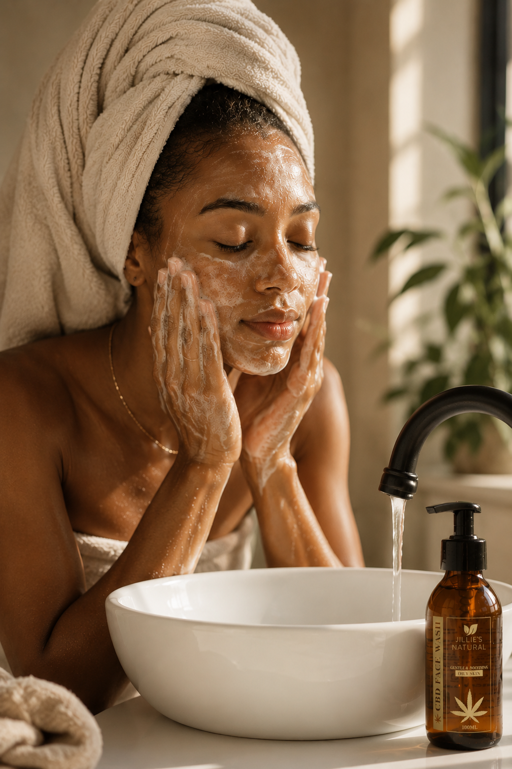 JILLIE'S NATURAL CBD FACE WASH OILY SKIN TYPE - Image 4