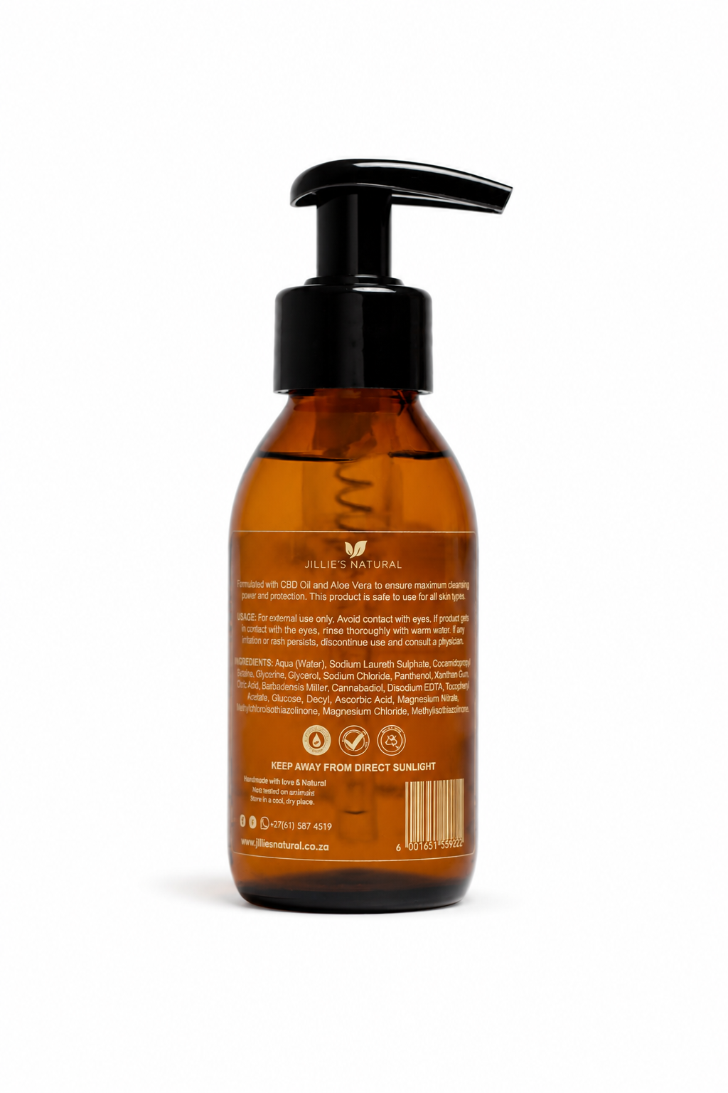 JILLIE'S NATURAL CBD FACE WASH DRY SKIN - Image 6
